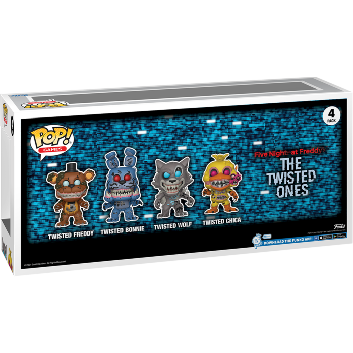 Funko Pop! Five Nights at Freddy's - The Twisted Ones Glow in the-Dark - 4-Pack