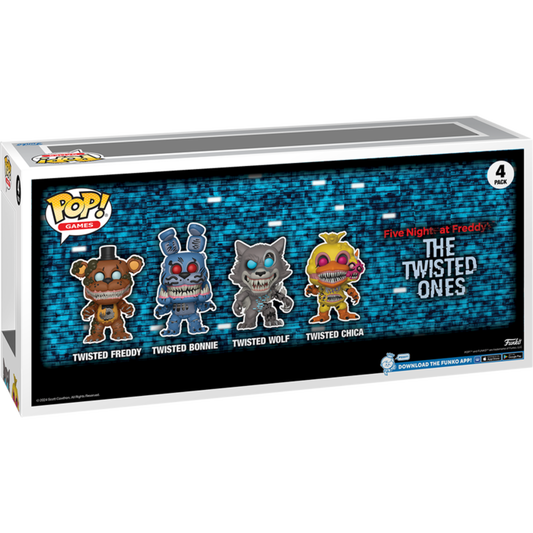Funko Pop! Five Nights at Freddy's - The Twisted Ones Glow in the-Dark - 4-Pack