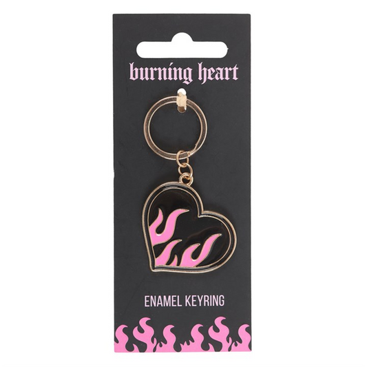 Burning Heart Keyring
