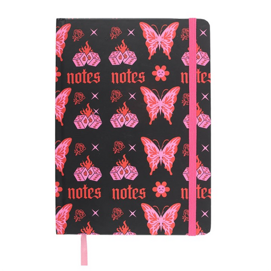 Flaming Butterfly A5 Notebook