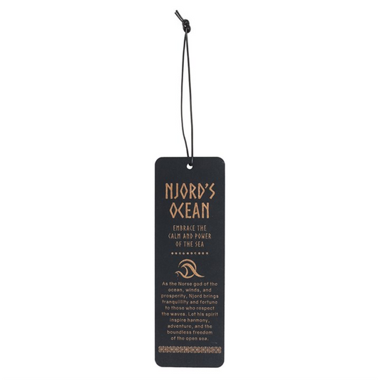 Njord's Ocean Wooden Bookmark