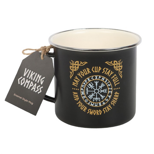 Viking Compass Enamel Mug