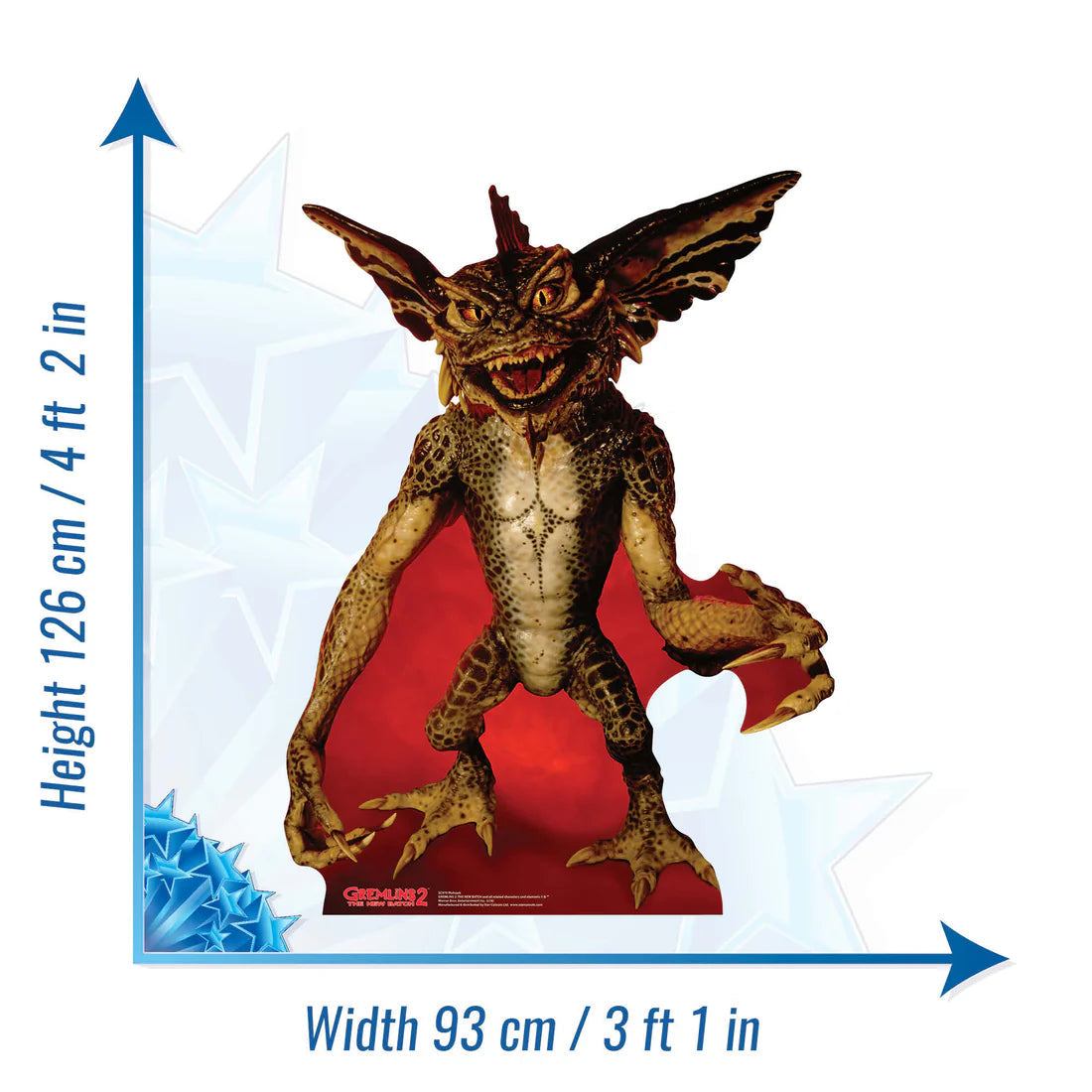 Mohawk Razor Sharp Gremlin Cardboard Cut Out Height 126cm
