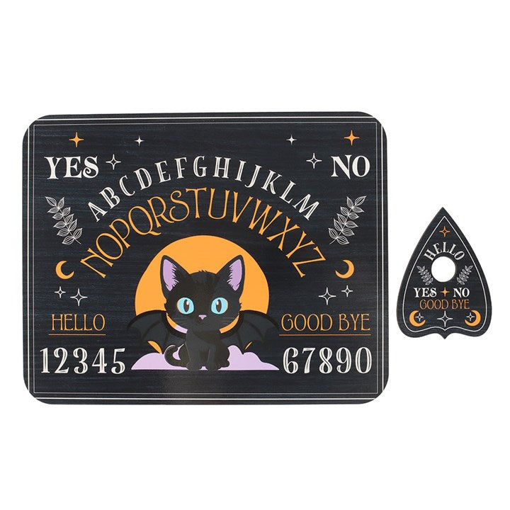 Cute and Creepy Bat Cat Talking Board with Planchette