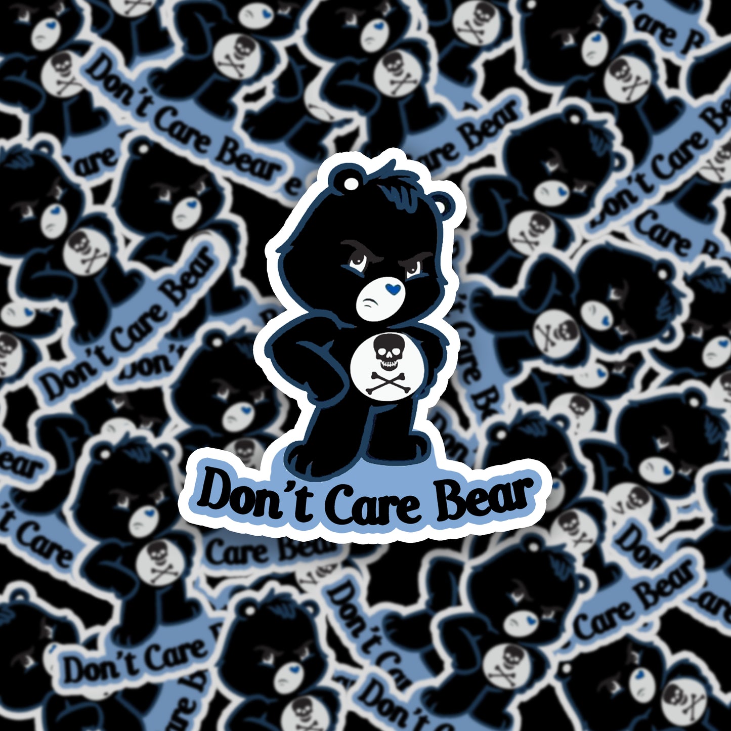 Don't Care Bear Sticker