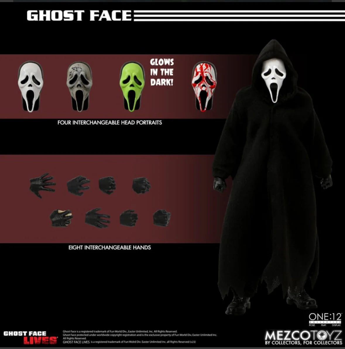 MEZCO Ghost Face One:12 Collective Action Figure