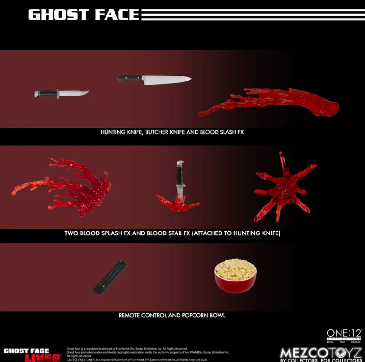 MEZCO Ghost Face One:12 Collective Action Figure