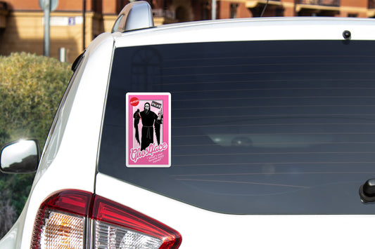 Barbie Ghostface Sticker