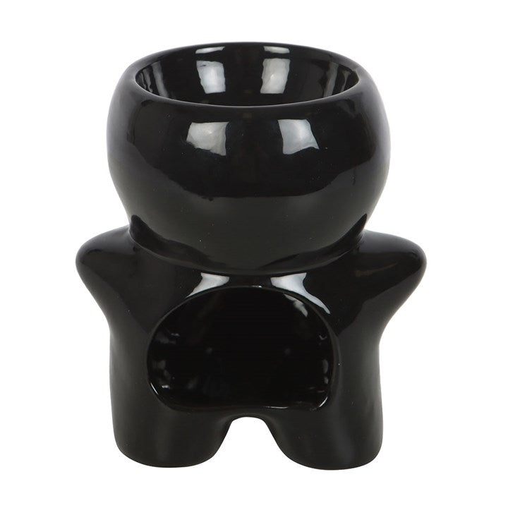 Black Gingerdead Man Oil Burner and Wax Warmer
