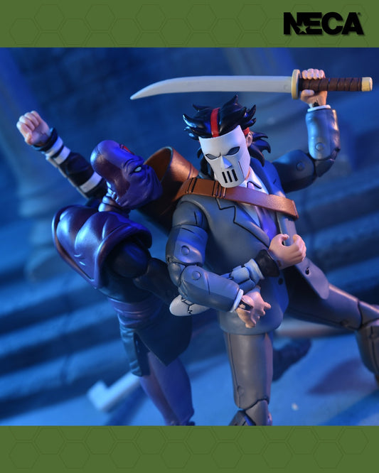 NECA Teenage Mutant Ninja Turtles Cartoon Business Suit Casey / Split Foot Soldier 2