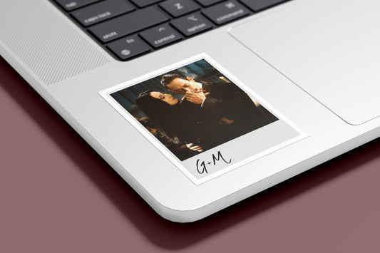 Polaroid Sticker - Gomez & Morticia