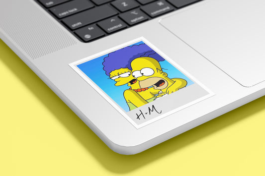 Polaroid Sticker - Homer & Marge