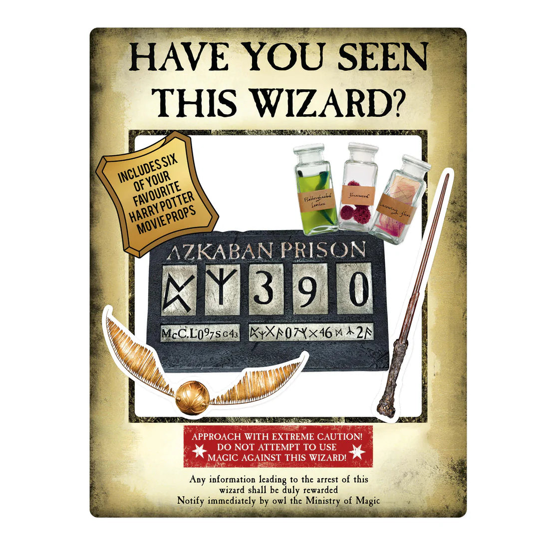 Harry Potter Wanted Poster Gold Selfie Frame
