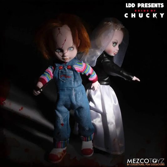 Mezco Living Dead Dolls Chucky & Tiffany Bride Of Chucky Deluxe Box Set