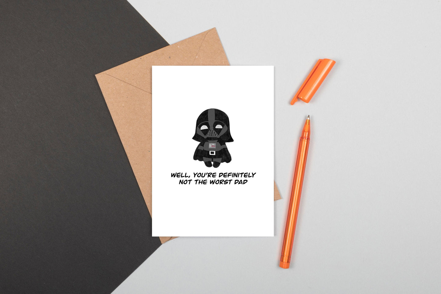 Definitely Not the Worst Dad A6 Greeting Card