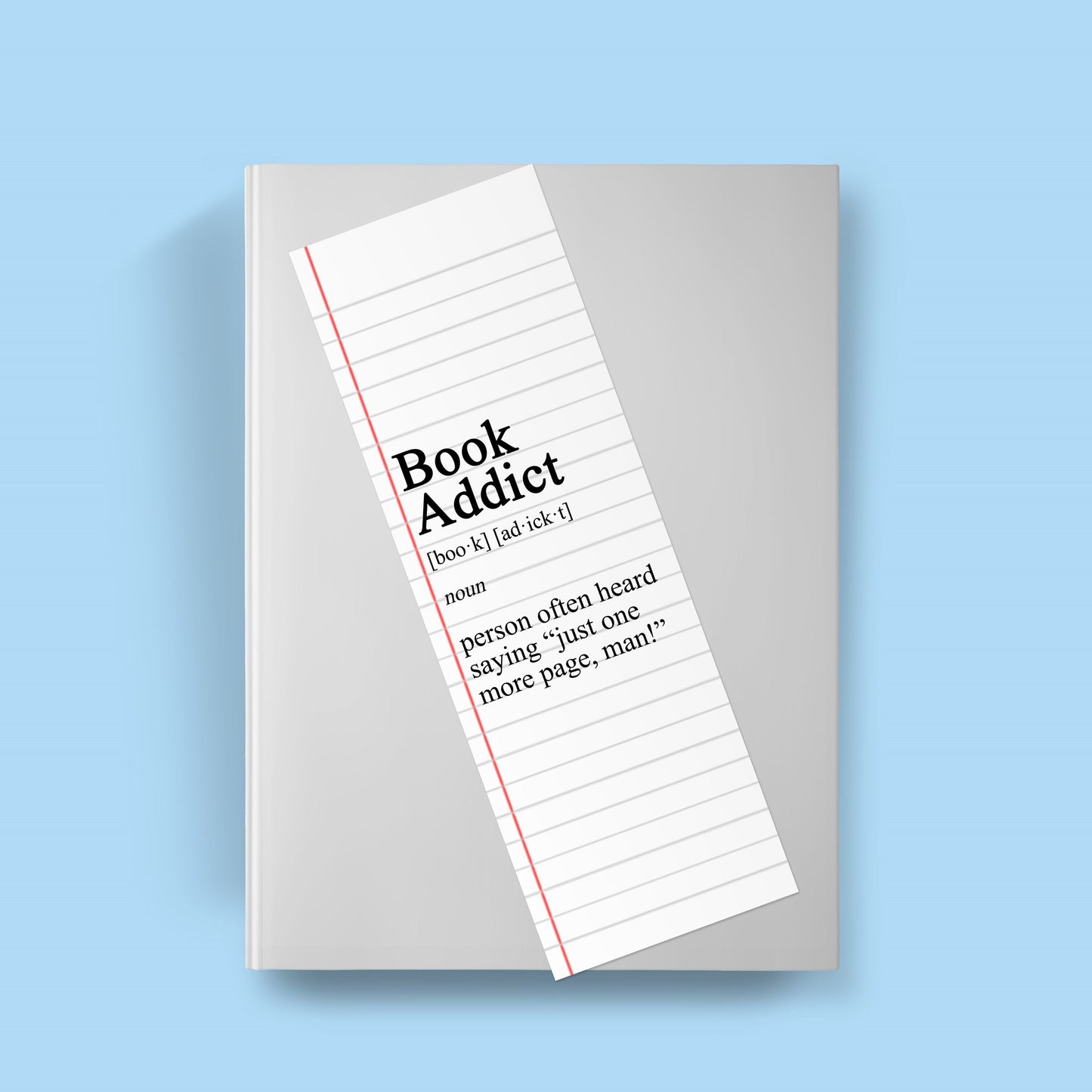 Book Addict Definition Bookmark
