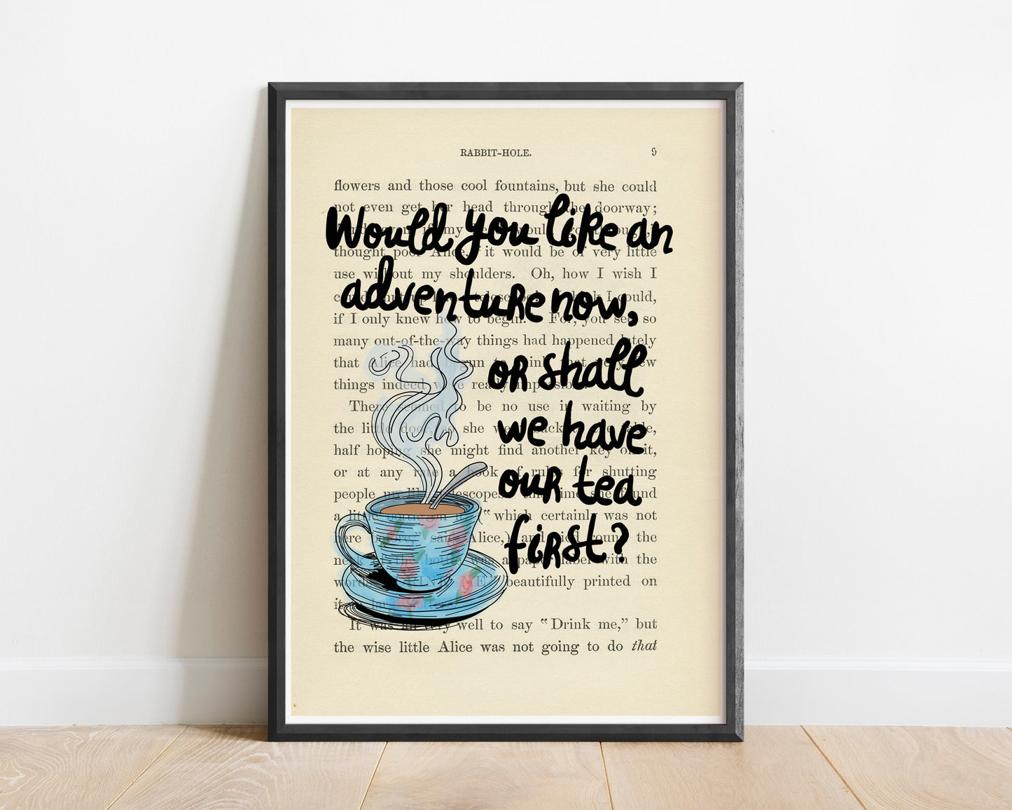 Tea Alice Quote Art Print