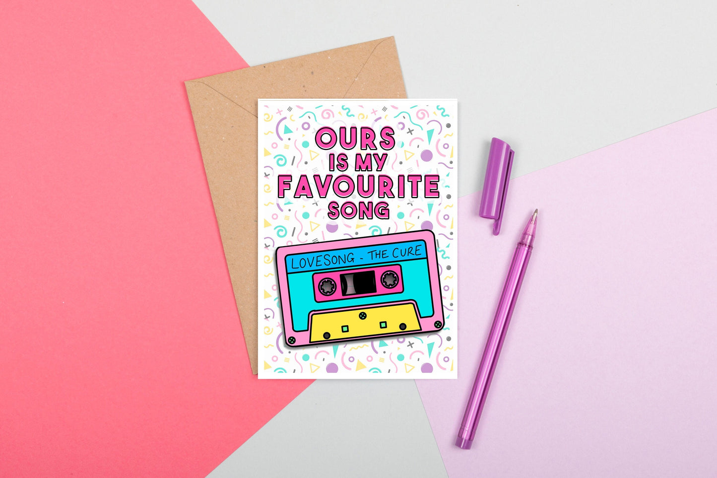 Our Song Customisable A6 Greeting Card