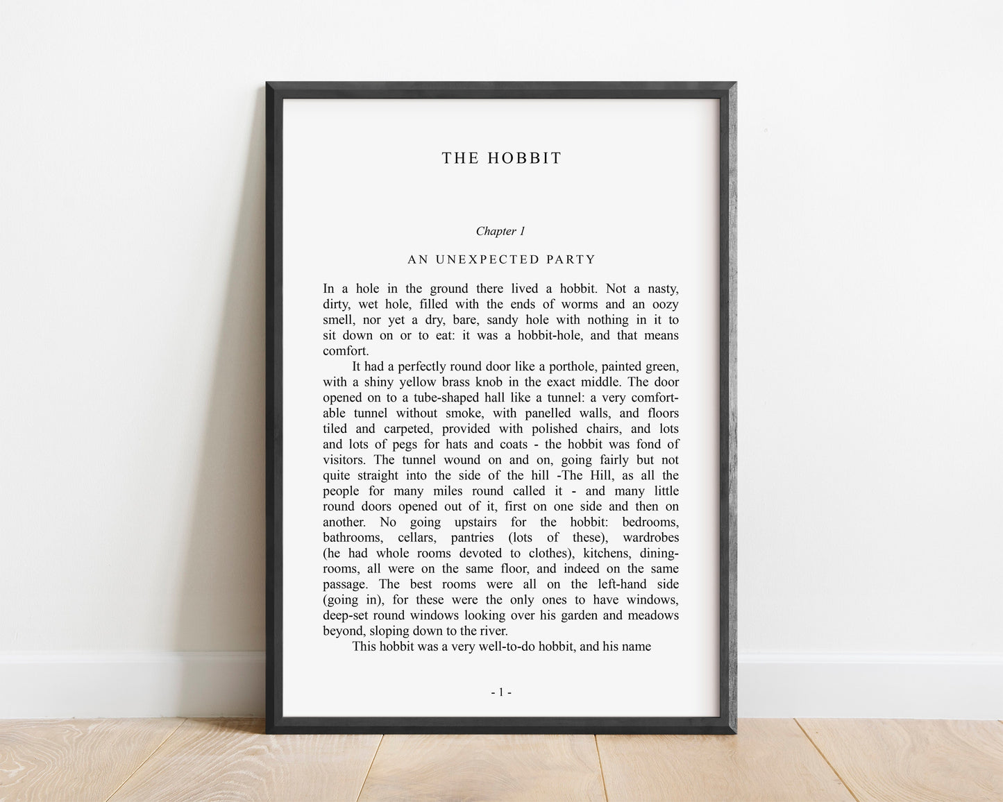 The Hobbit Quote Art Print