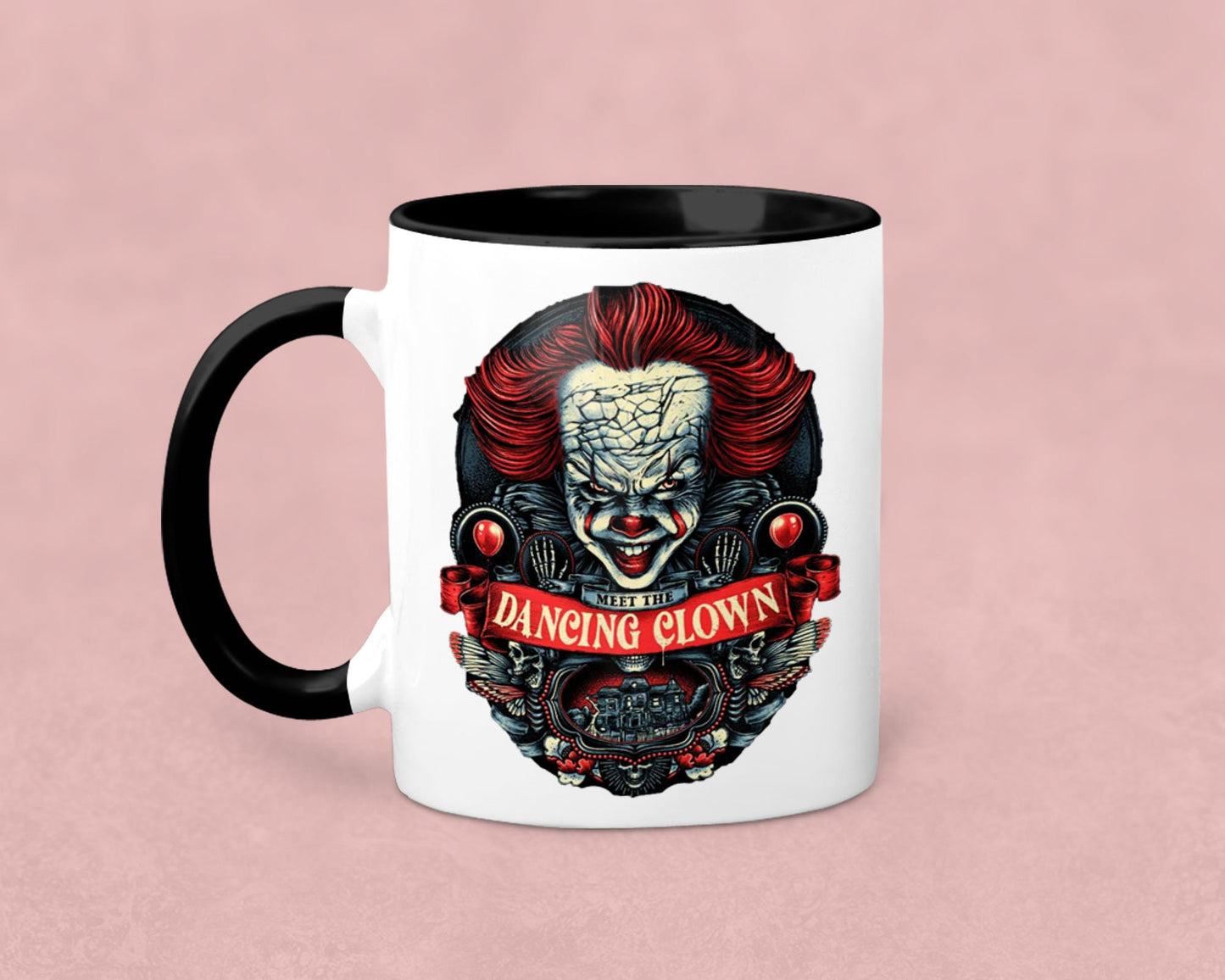 Meet the Dancing Clown Ceramic Mug
