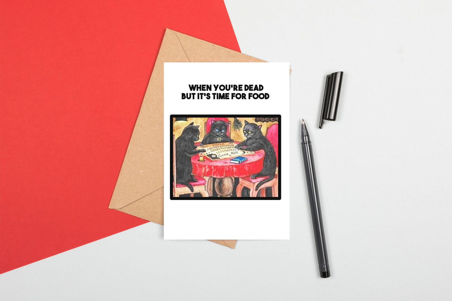 Funny Medieval Art Greeting Card - Feeding Time