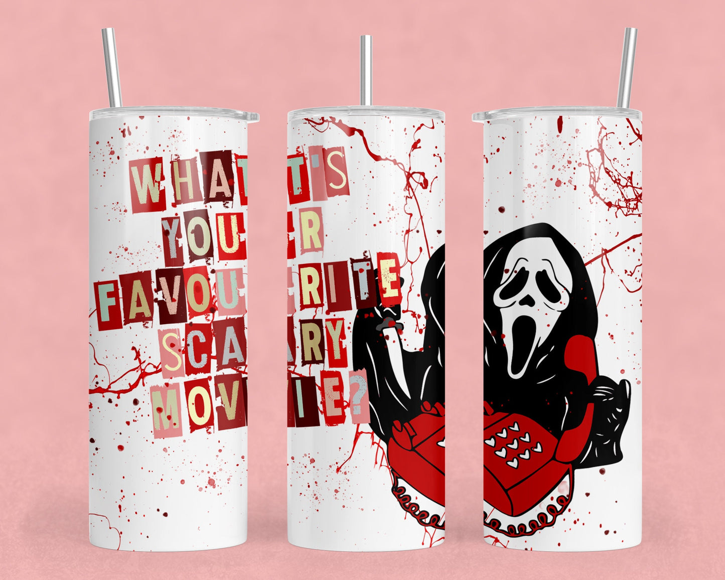 Ghostface 20oz Metal Tumbler