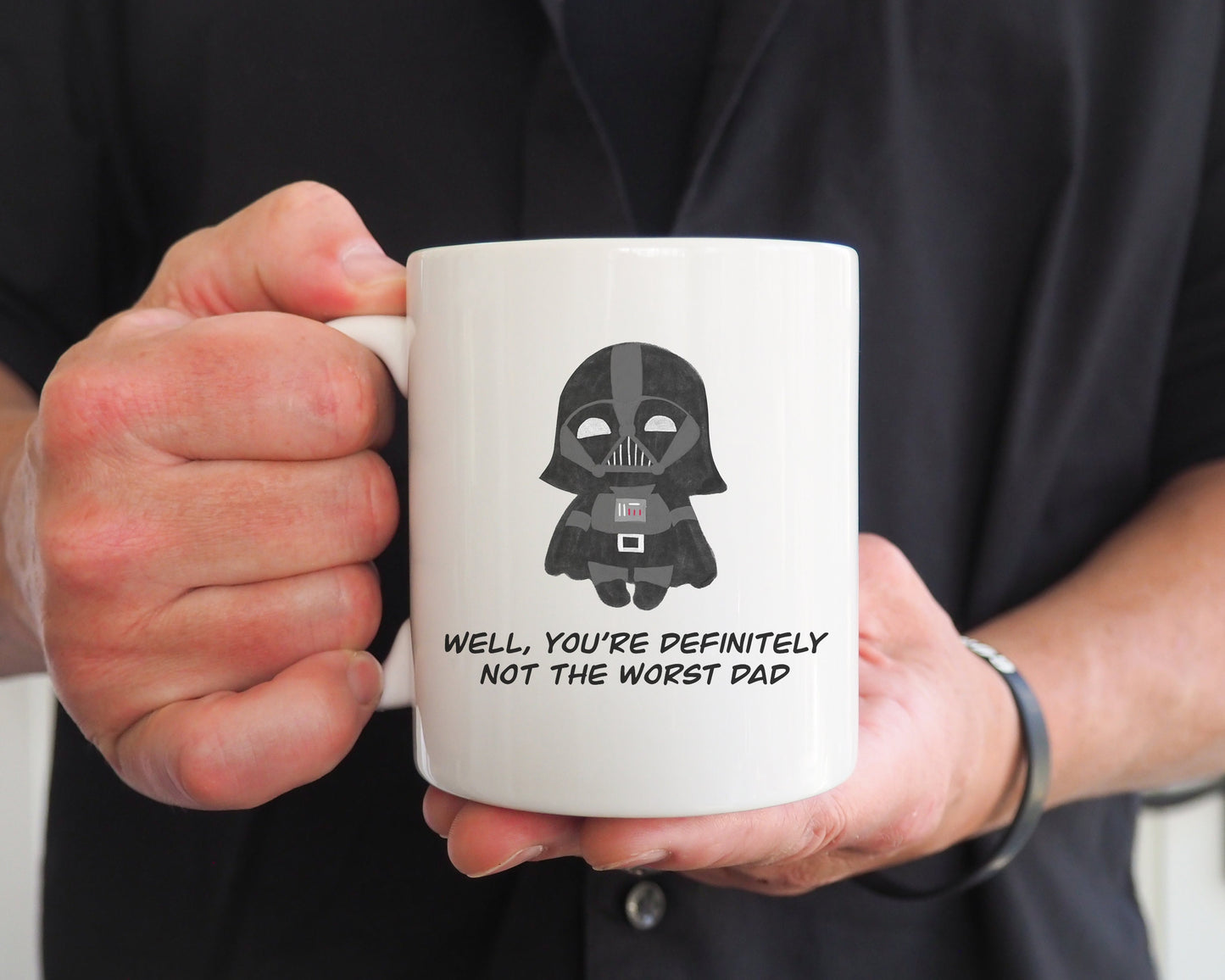Not The Worst Dad Cup Father's Day Funny Darth