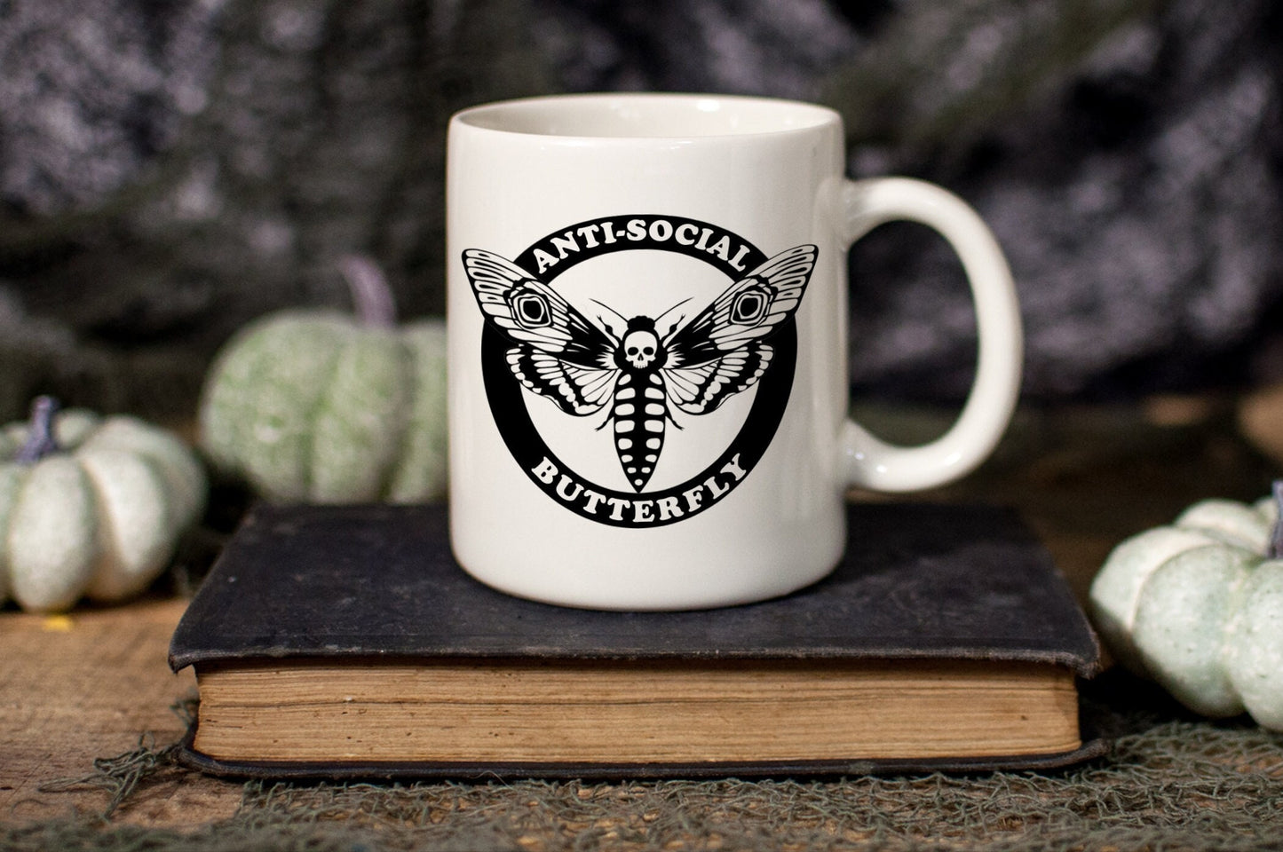Anti-Social Butterfly 11oz Ceramic Mug