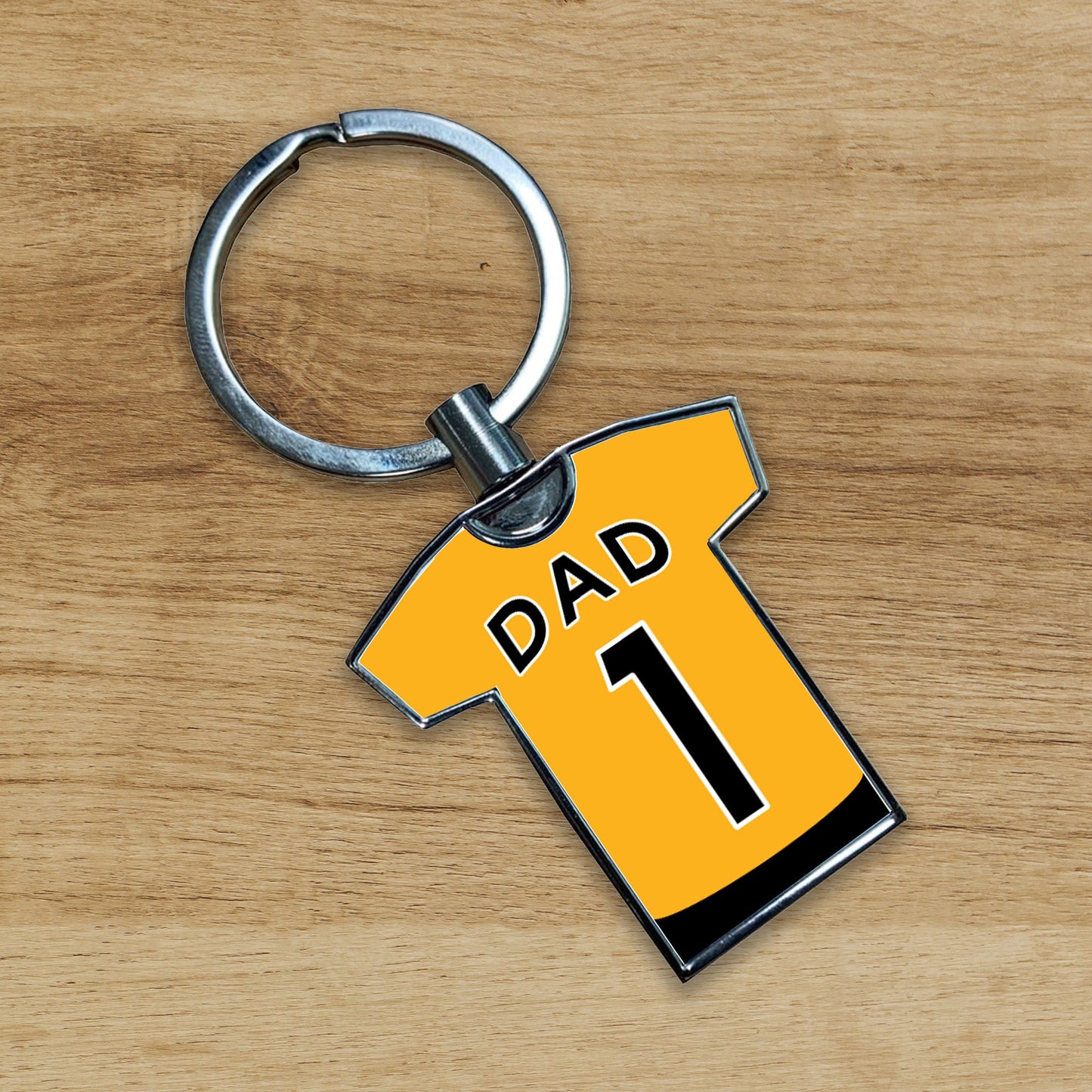 Football Shirt Metal Keyring