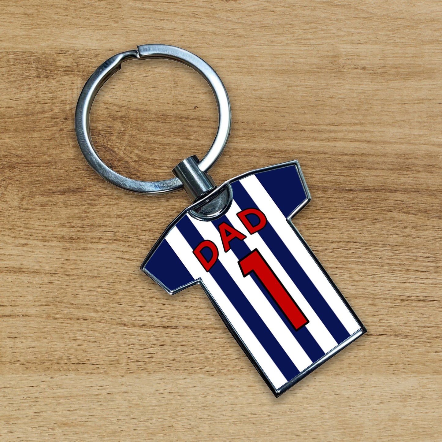 Football Shirt Metal Keyring