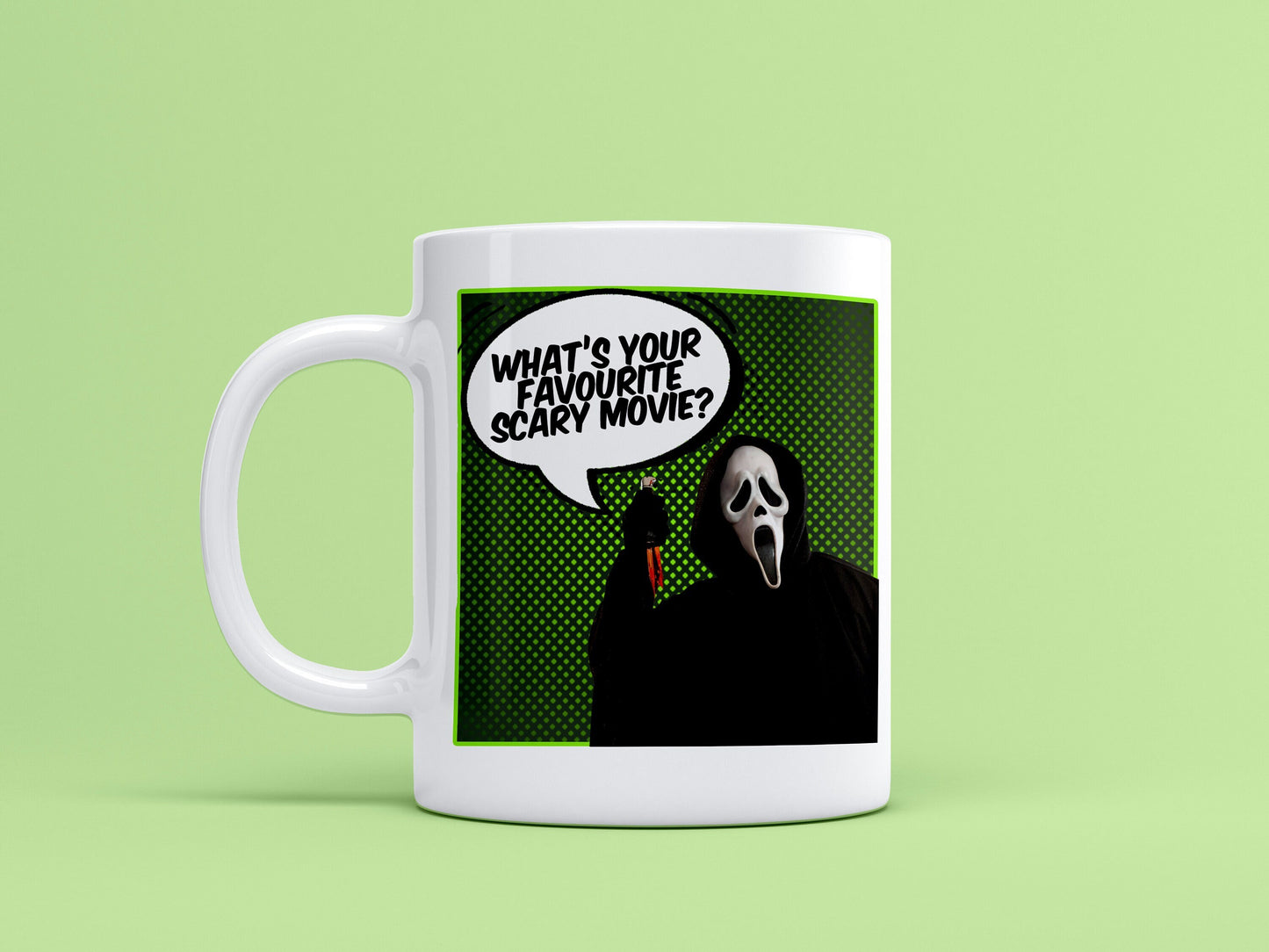 Comic Book Ghostface Ceramic Mug