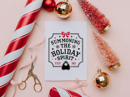 Summoning Spirits Alternative Christmas Card