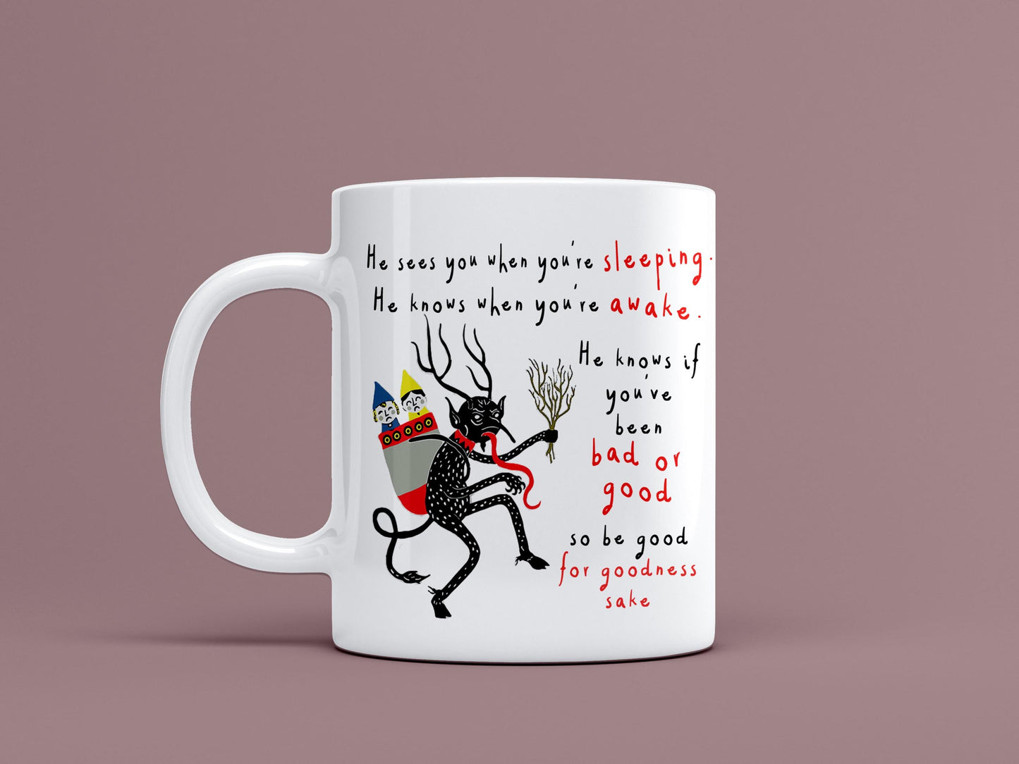 Krampus Christmas Ceramic Mug