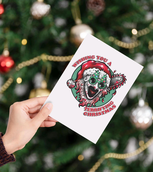 Terrifier Art the Clown Christmas Card