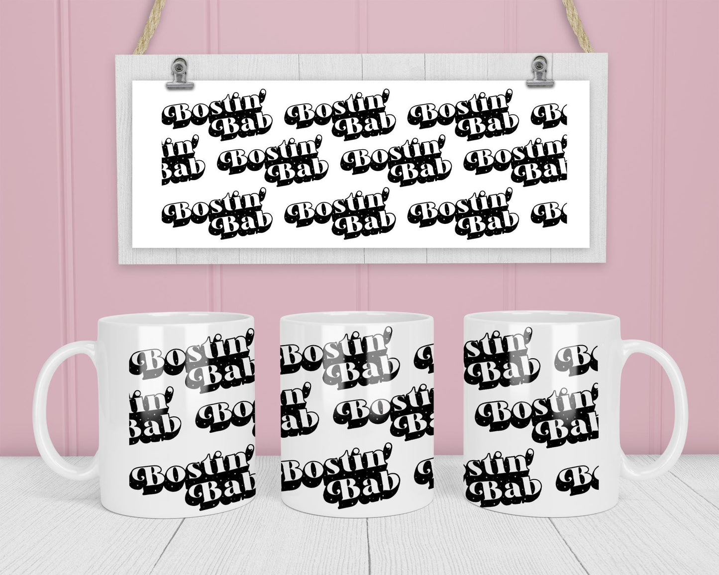 Bostin' Bab AOP 11oz Ceramic Mug