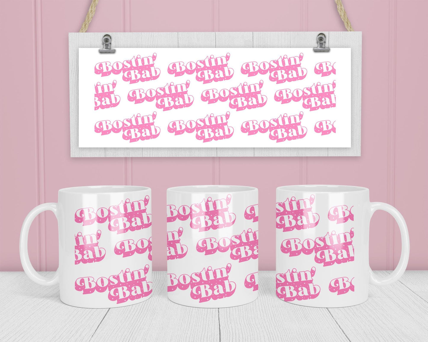 Bostin' Bab AOP 11oz Ceramic Mug