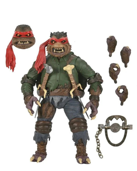 NECA Universal Monsters x Teenage Mutant Ninja Turtles Ultimate Raphael As Wolfman 7" Action Figure