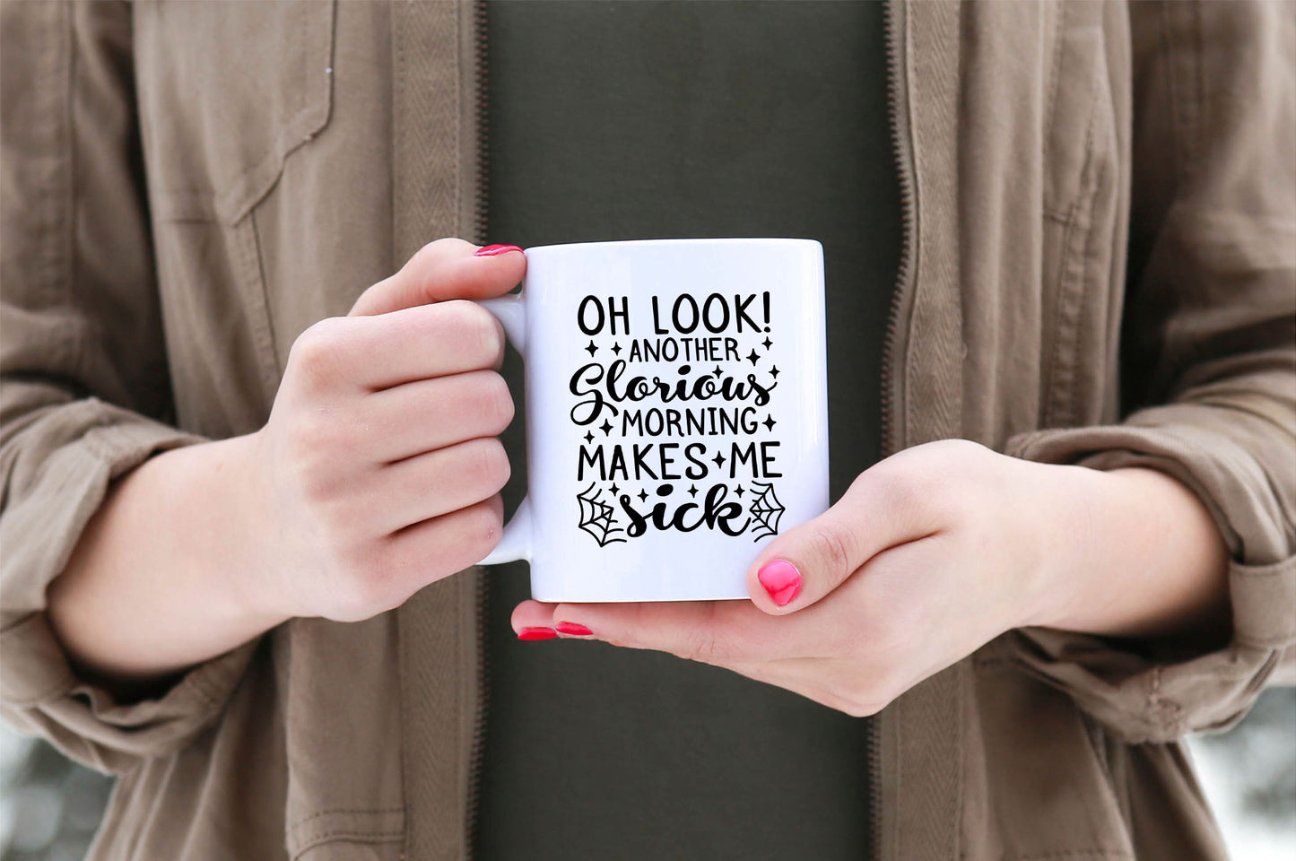 Glorious Morning Quote Ceramic Mug