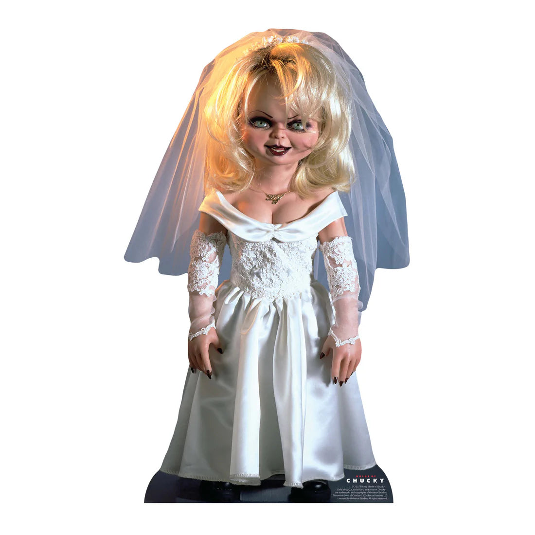 Tiffany Doll Bride of Chucky Cardboard Cut Out Height 75cm