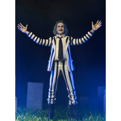 B/W Striped Beetlejuice In Blister Neca