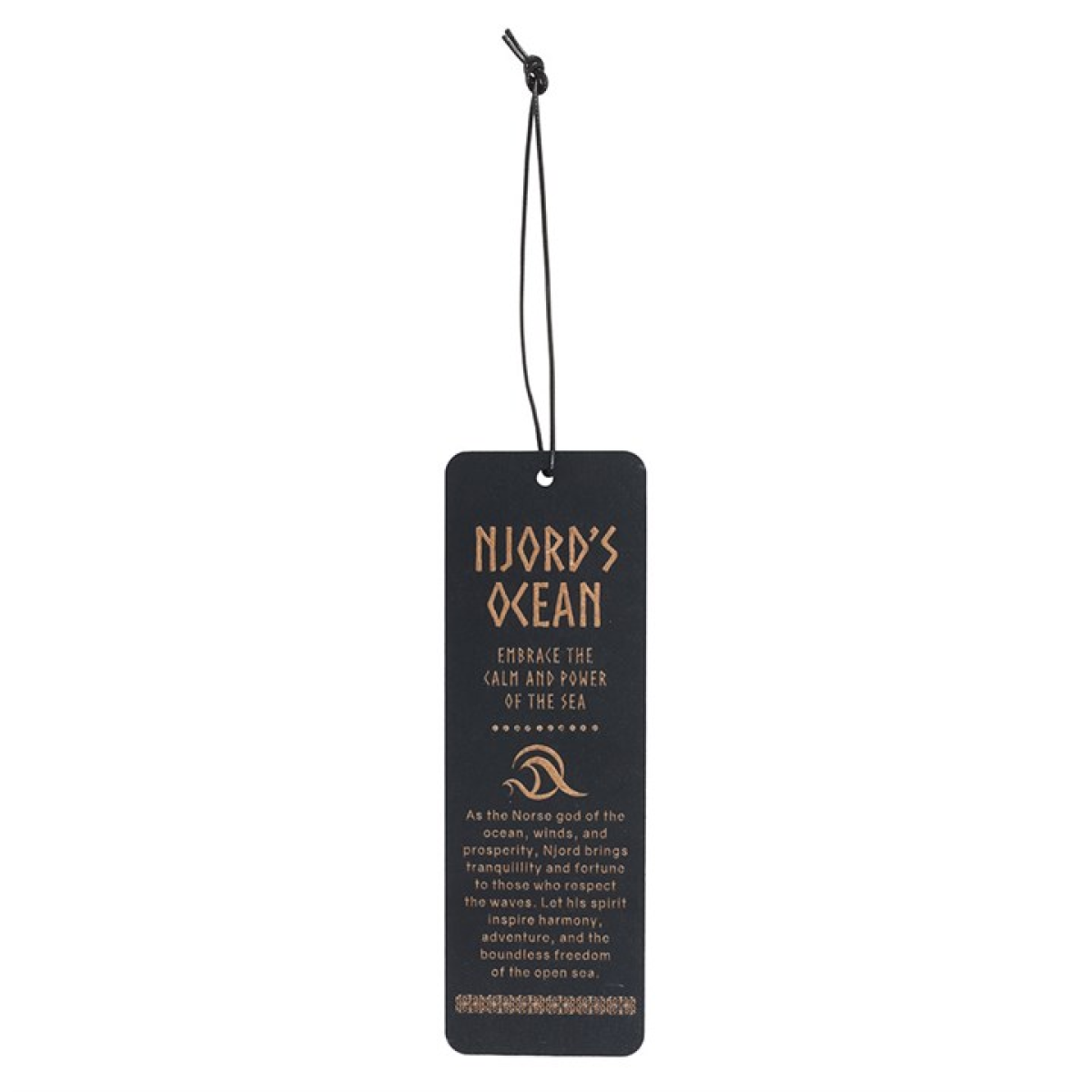 Njord's Ocean Wooden Bookmark