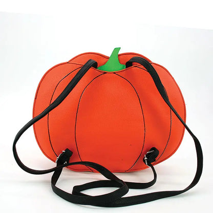 Glittery Jack O Lantern Backpack in Vinyl
