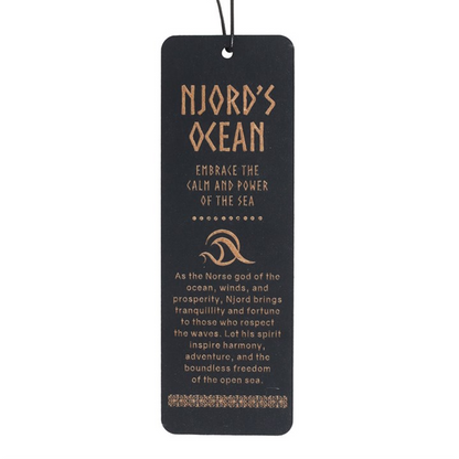 Njord's Ocean Wooden Bookmark