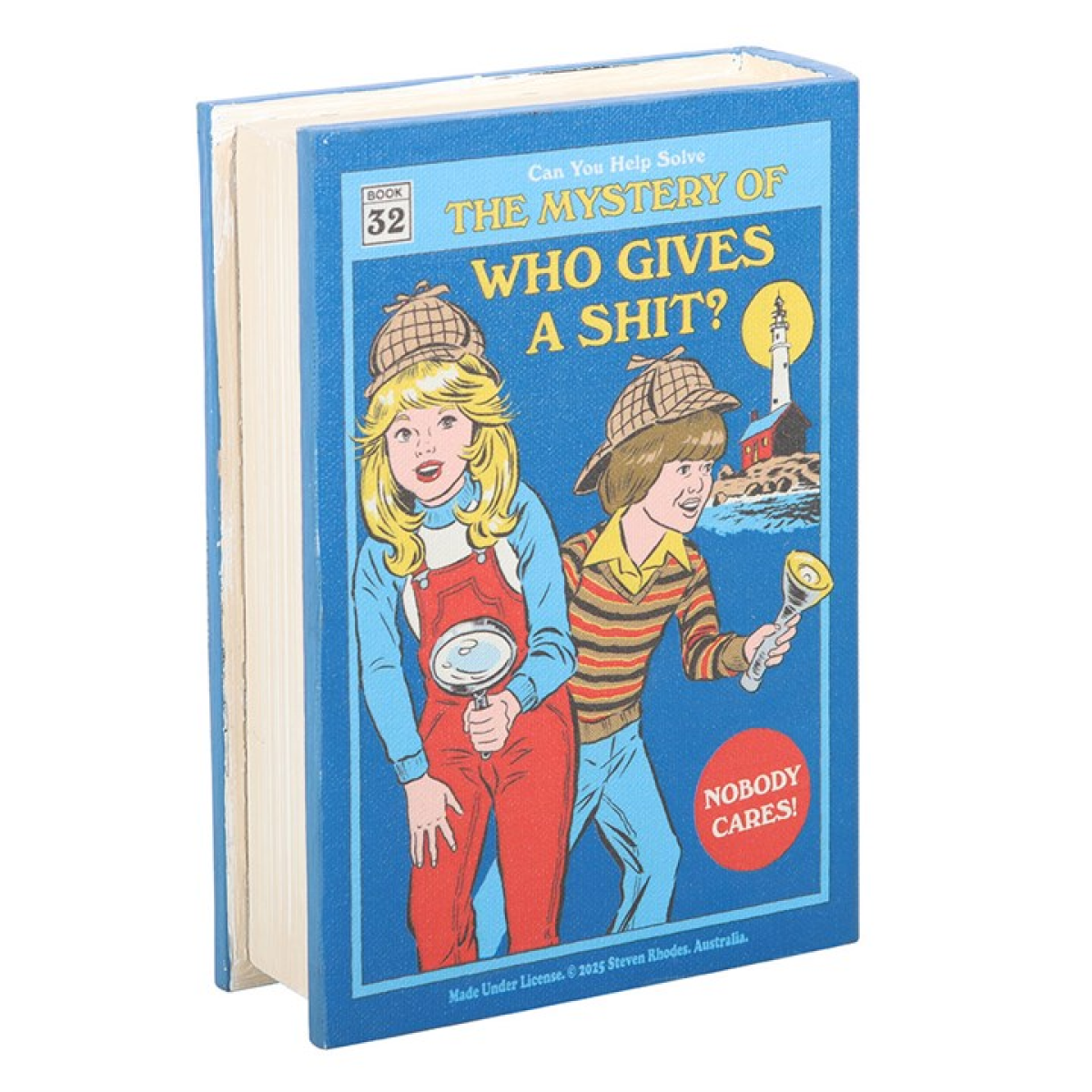 Who Gives a Shit Book Shaped Storage Box by Steven Rhodes