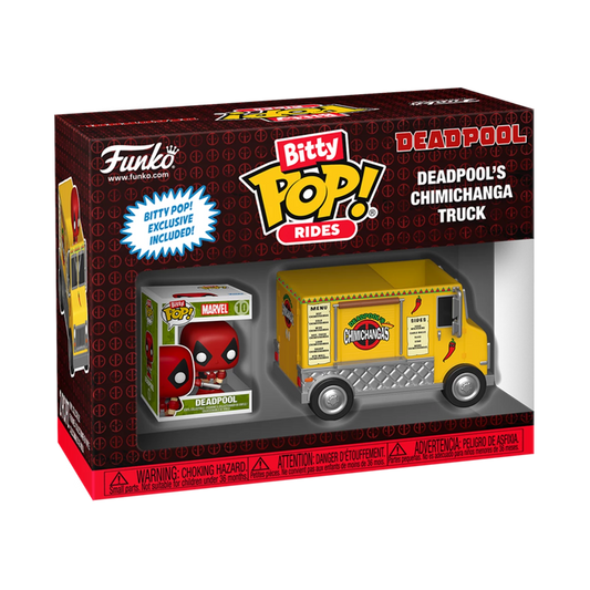 Marvel POP! Rides Vinyl Figure Deadpool w/Chimichanga Truck