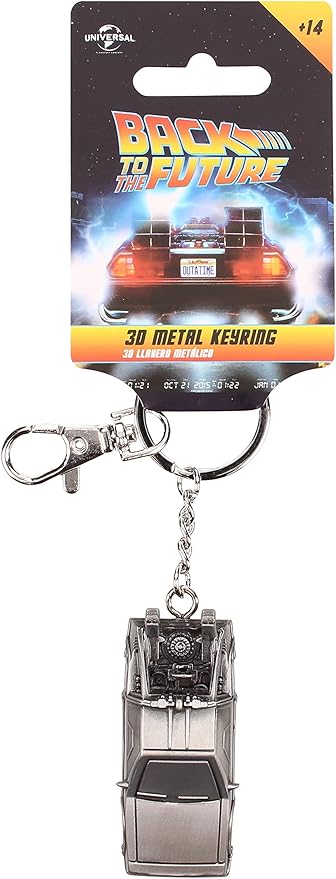 Back To The Future DeLorean Metal Keychain