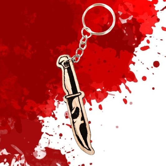 Horror Character Laser Cut Wooden Keyring