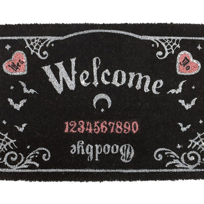 Pink and Black Talking Board Doormat