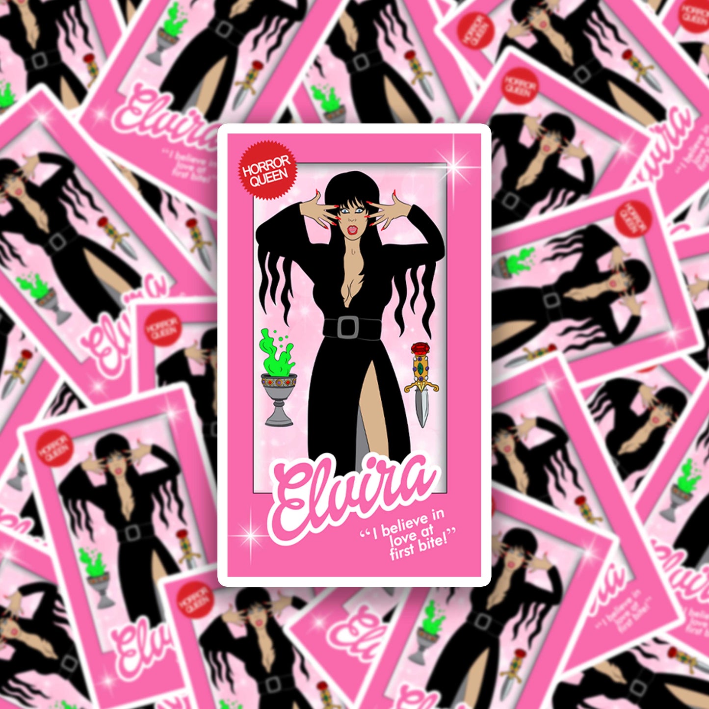 Barbie Elvira Sticker