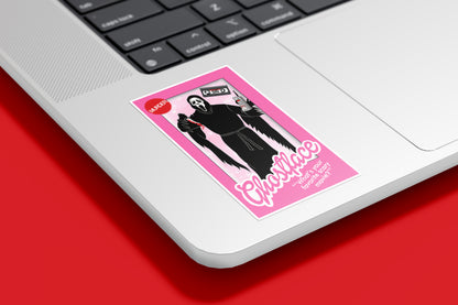 Barbie Ghostface Sticker